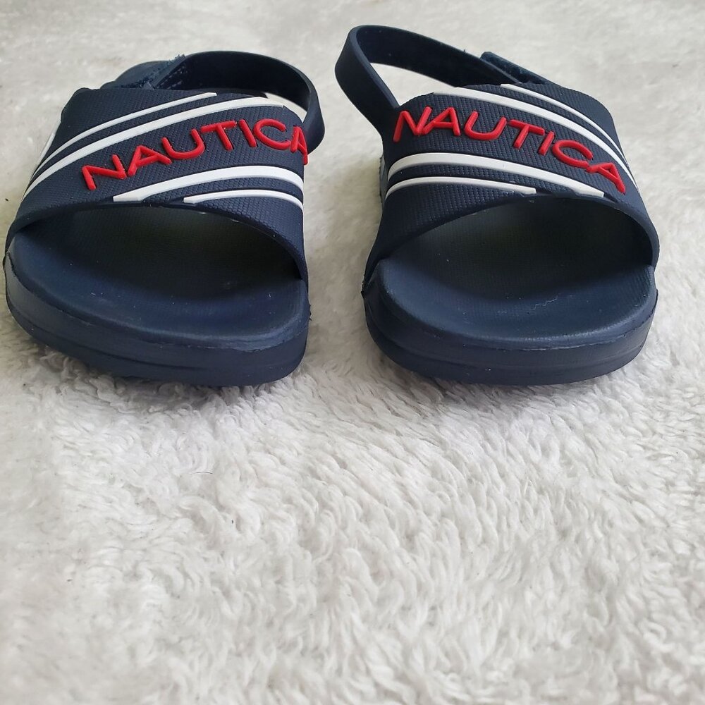 Nautica Toddler's boys sandals Size US 5 blue velcro closure nwot - Picture 9 of 10